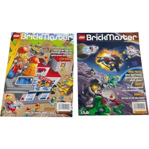 LEGO BrickMaster Magazine 2009 Lot of 2 May-June July-August Bionicle Space
